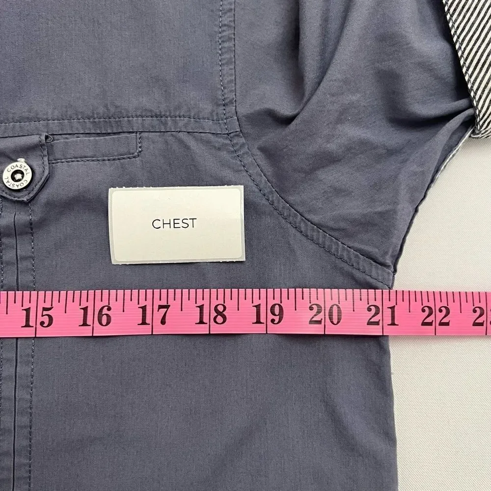 Coastal Brand Short Sleeve Button Down Shirt Medium - Picture 4 of 7